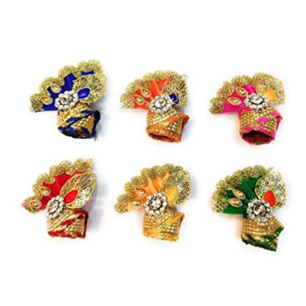 Poshak Posak Bal Gopal Krishna Laddu Gopal Pagdi Mukut Set